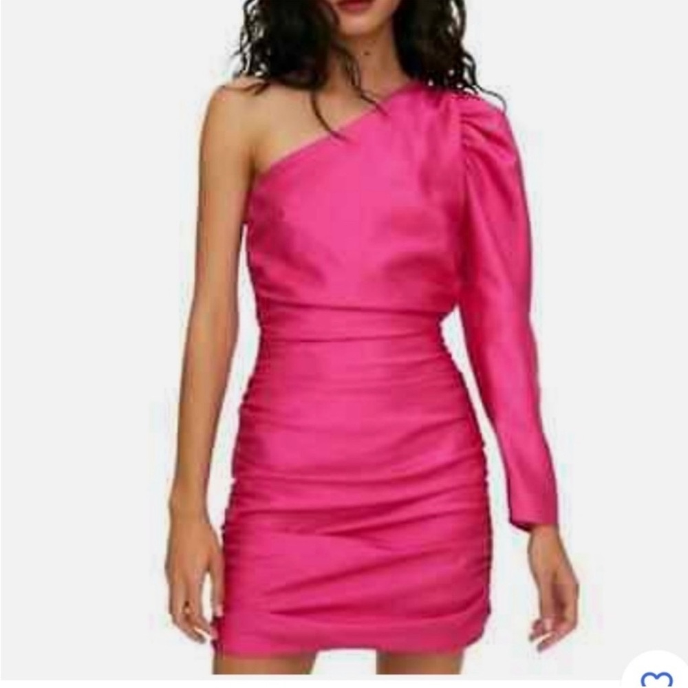 NWT Aritzia, Pink One Shoulder dress